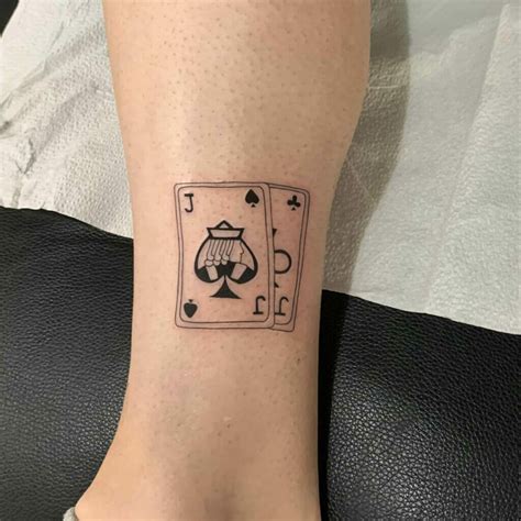 jack tattoo card|card deck matching tattoo.